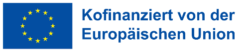 EU Logo mit Text Kofinanziert von der Europäischen Union